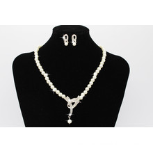 2017 magnífica perla moldeada mujeres accesorios collar anillo de oído